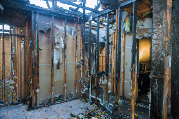 Professional Fire Damage Removal technician working in Trenton, NJ